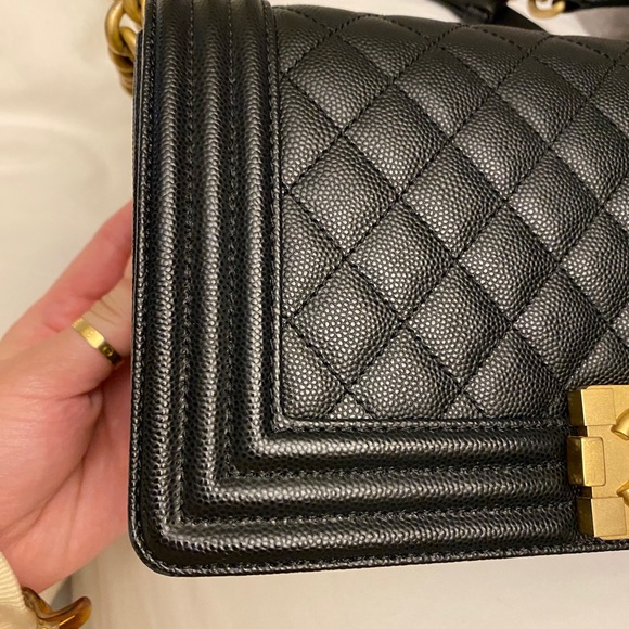 (SOLD) Chanel old med leboy Caviar w/ ruthenium - Picture 12 of 16